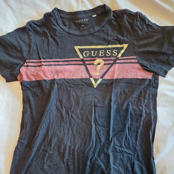 Black Guess T-Shirt - Picture 1 of 2